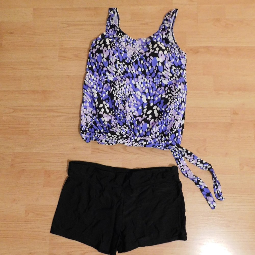 Purple Tankini -XL (14-16) - New